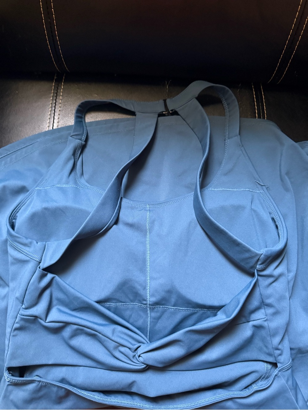 HALARA Blue Twist-Front Sports Tank